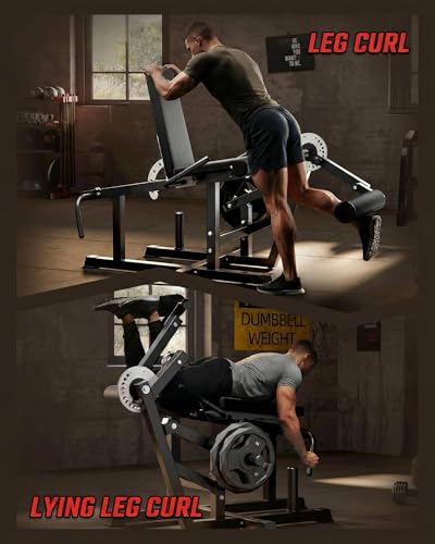 Máquina ajustable para extensión de piernas con banco miniatura 3