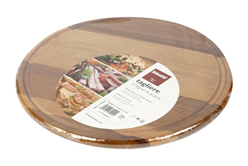 Bisetti 64002 Tagliere, Tondo, Legno, Acacia, 30 cm