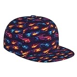 Ajustement confortable et réglable : le bonnet rouge bleu Fire Sports Car Print dispose d'une fermeture à pression réglable à l'arrière, permettant une personnalisation facile de la taille pour différentes formes de tête. Avec une circonférence de 56,9 à 60,9 cm, une longueur de bord de 6,9 cm et une hauteur de couronne de 10,9 cm, il s'adapte confortablement à la plupart des adultes. Que vous préfériez des chapeaux à bord plat pour homme, des chapeaux plats ou des styles de chapeaux snapback, ce chapeau pour homme offre un ajustement sûr et un look classique