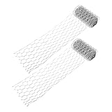 Yardwe Heimdekoration Sechseckiges Drahtgeflecht Hühnerdrahtgeflecht Rolle Stabiles Zaunmaterial Für Haustierkäfig 0 1 M X 3 M