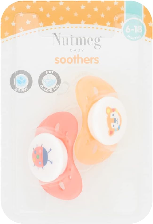 Morrisons Nutmeg Soothers, 6 - 18 Months
