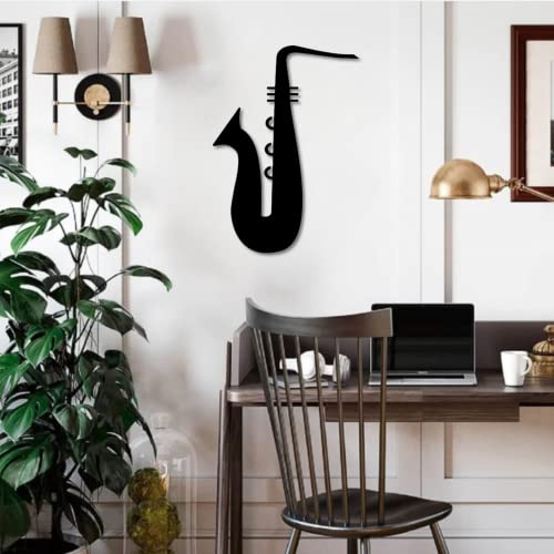 Décoration murale saxophone en métal pour l'ambiance de votre bar ou pub