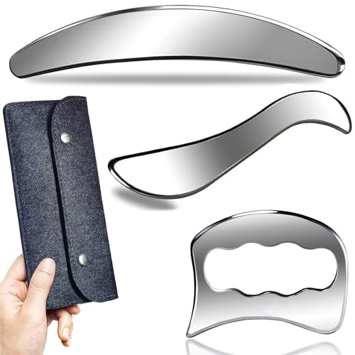 Outils IASTM de massage Gua Sha en acier pour votre récupération sportive