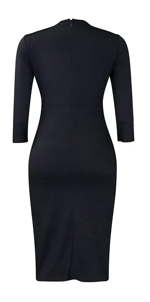 Image of ZVO Midi Dress for Women Church Dress Office Work Bodycon Pencil Dresses