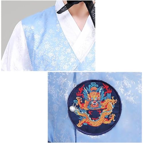 Hanbok coréen traditionnel costume spectacle robe de lettré - 6