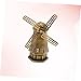 Zerodeko Zinc Alloy Windmill Model Unique Decorative Metal Windmill for Bedroom Home Office Friends Family Charming Ornament for All Spaces