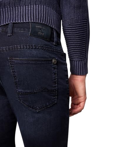 PIONEER AUTHENTIC JEANS Herren Jeans Rando | Männer Hose | Regular Fit | Dark Blue Denim/Washed Washed | Dark Blue Used Whisker 6754 6815 | 38 32
