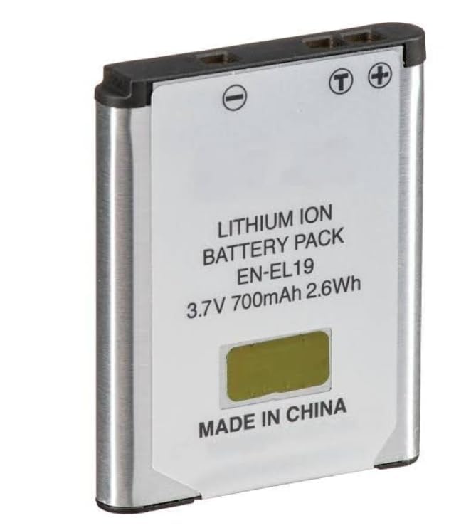 Image of Compatible with Nikon EN-EL19 700mAh 3.7V 2.6Wh (Coolpix A300, W100, S6800) Battery(Pack of 1)