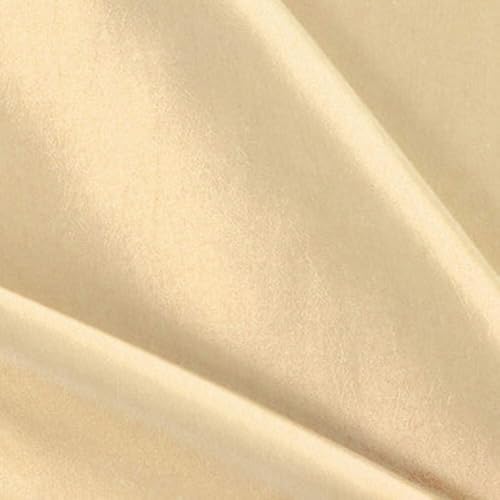 Taffetas de soie Champagne de haute couture luxueuse pour robe de mariée TAF9 large de 137cm