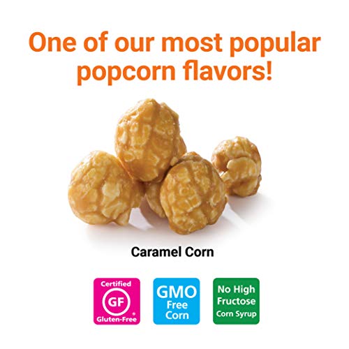 Popcornopolis Gourmet Popcorn 1.26 Gallon Tin with Caramel Corn, Halloween