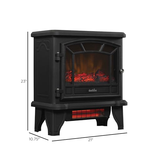 Chauffage électrique à quartz infrarouge pour cheminée chaleureuse cannelle