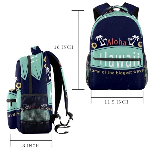 Sac à dos d'école Aloha pour cours et weekend ado
