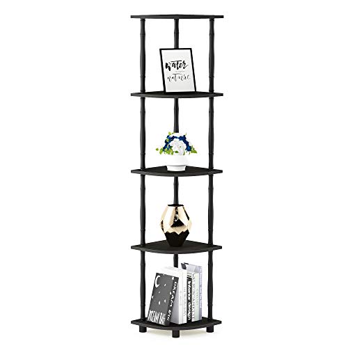 image for Furinno Turn-N-Tube 5 Tier Corner Display Rack Multipurpose Shelving U