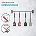 2 Pack Spatulas, Solid & Slotted Silicone Spatula Set, Stainless Steel Handle Coated with Silicone, Non Stick Turners, Heat Resistant Rubber Spatulas for Fish, Eggs, Pancakes, WOK, Black