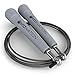 WOD Nation Adjustable Speed Jump Rope - Grey, Classic Speed Rope - Home Gym & Exercise Equipment for Fitness, Boxing, MMA & Cardio - Workout Equipment for Men, Women & Kids