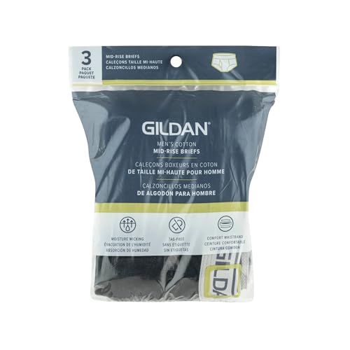 Gildan Men's Cotton Briefs – Soft, Comfortable & Breathable Underwear (3-Pack, Size 3XL)2