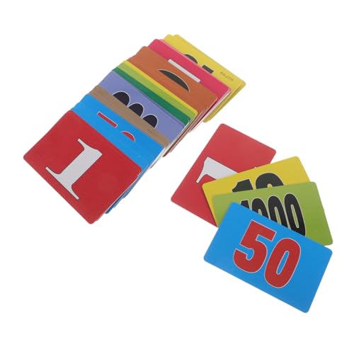 DECHOUS Mini Poker Chips 40 Pcs Plastic Score Counting Discs Math Learning Chips Calculation Tokens Numbered Discs