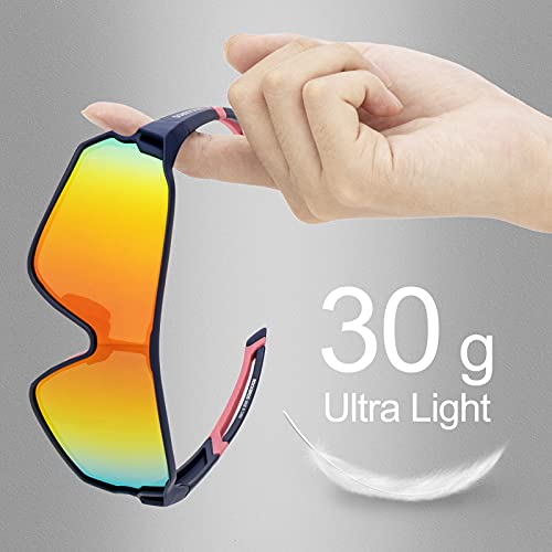Lunettes de cyclisme polarisées et légères pour courir et rouler sans reflets - 4