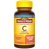 Nature Made Vitamin C 1000mg with Rose Hips, Dietary Vitamin C Supplement for Immune Support, 60 Time Release Tablets, 60 Day Supply