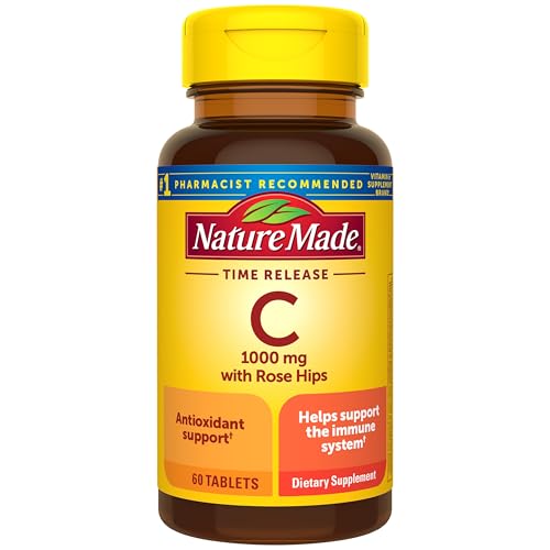 Nature Made Vitamin C 1000mg with Rose Hips 60 Time Release Tablets