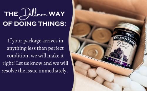 Dillman Farm All Natural Blackberry Preserves - Gluten-Free, Non-Gmo, Vegan, Kosher, Preservative Free, Corn Syrup Free - Made In Usa, 16Oz (Pack Of 6) #TOP4