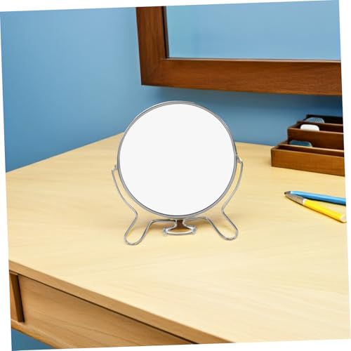 Miroir de coiffeuse double face à structure pivotante en métal