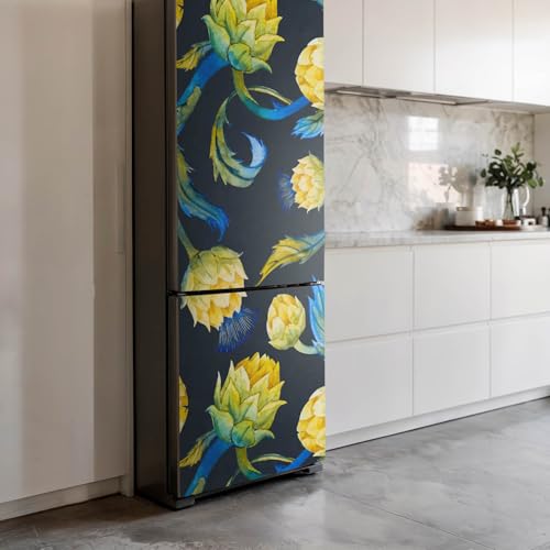 Decoración Floral para Cocinas con Vinilo de Nevera 60x205 cm de Diseño Elegante 4