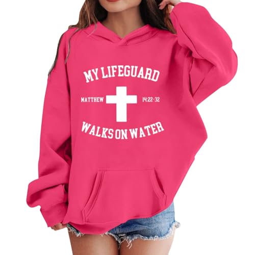 Sweat à capuche fille avec lettre brodée et poche pour enfant 8-9 ans