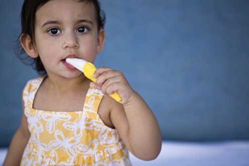 Image of Baby Banana Original w /o Handles Training Toothbrush for Toddlers ages1-3, Protects Young Mouths that are Still Learning the Habits of Oral Care, Family-Owned Business