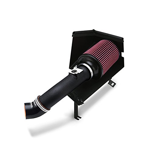 Image of Mishimoto MMAI-CIV-06SIHWBK Performance Air Intake w Heatshield Fits Honda Civic Si 2006-2011 Wrinkle Black