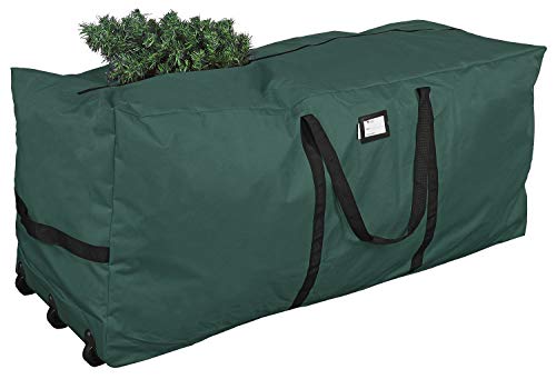 Primode Rolling Tree Storage Bag, Fits Up to 9 ft. Disassembled Holiday Tree, 28