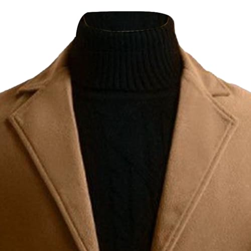 Manteau trench homme coupe ajustée idéal pour le bureau et sorties D67