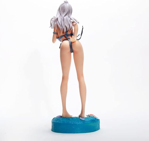 Zhongkaihua Fairy Tail Mirajane Strauss Figure Anime Fairy Tail Figure Mirajane Fabric Swimsuit PVC Model Statue Ornament Home Decoration for Fans 28 cm