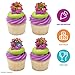 DecoPac Teenage Mutant Ninja Turtles Turtle Power Rings, Cupcake Decorations For Birthday Party, Cakes, And Celebrations - 24 Pack