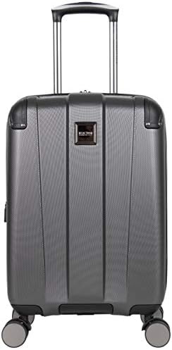 Kenneth Cole Reaction Continuum Hardside 8-Wheel Expandable Upright Spinner Luggage, Charcoal, 20-inch Carry On