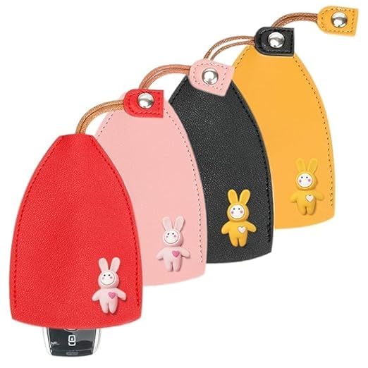 Car Key Case - Key Holder Cover - PU Leather Pull Type Key Bag, multicolor, pack of 2-image-27