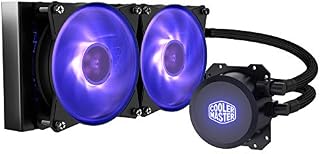 Cooler Master MasterLiquid ML240L RGB Close-Loop CPU Liquid Cooler, 240mm Radiator, Dual Chamber