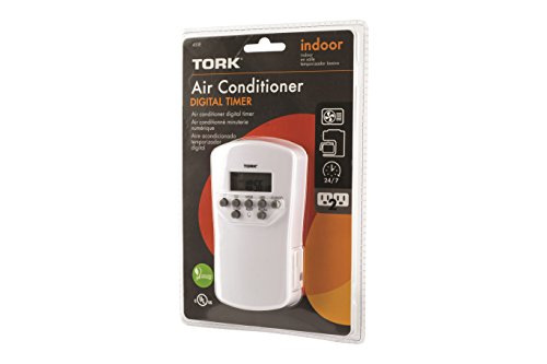 Nsi Industries Tork 455E Indoor 15-Amp 24-Hour, 7-Day Digital Plug-In Air Conditioner And Appliance Timer - Compatible With Incandescent/Compact Fluorescent/Led - Features 2 Outlet Receptacles – Ideal For Halloween Decorations #TOP2