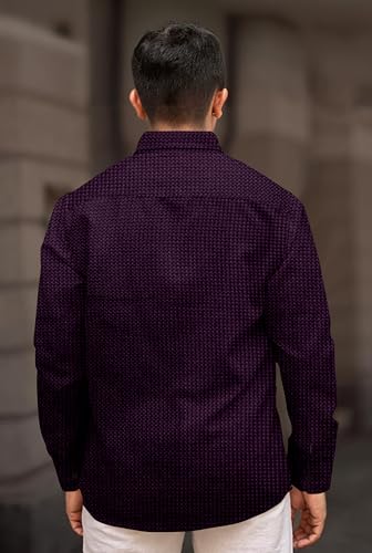 Image of Men's Casual Regular Fit Full Sleeve Collared Shirt, Stylish Fashion Wear