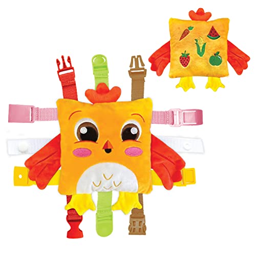Buckle Toys - Bokbok Chicken - Learning Activity Toddler Plane Travel Essential Toy - Develop Motor Skills And Problem Solving #TOP14