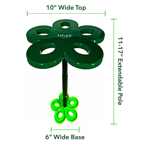 Lift Kit Planter Insert, Tall Tapered Lift, Fill Bottom Of Tall Flower Pots And Large Plant Containers, Indoor And Outdoor Planters (11-17” Rise, 6" Base, 10" Top) #TOP4