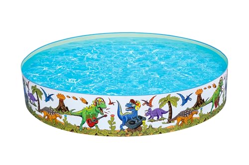 Bestway Fill 'N Fun Planschbecken Dinosaurier, Ø 244 x 46 cm