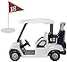 DecoSet® Heading for the Green Cake Topper, 2-Piece Toppers Set, Birthday Decorations for Golfers with Cart and Flag, White