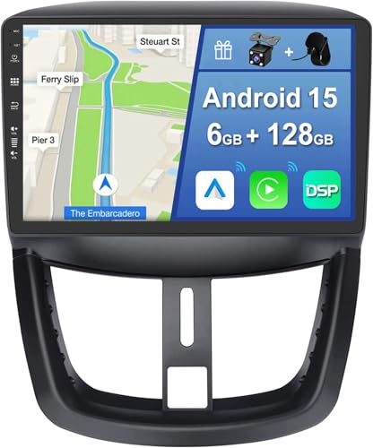 Autoradio Peugeot 207 CarPlay sans fil pour connecter votre smartphone sur la route