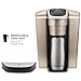 Keurig K-Elite Single Serve K-Cup Pod Coffee Maker, with Strength and Temperature Control, Iced Coffee Capability, 8 to 12oz Brew Size, Programmable, Brushed Gold