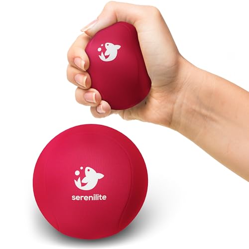 Image of Serenilite Stress Balls for Adults, Squeeze Ball for Hand Therapy, Stress Ball, Hand Exercisers for Therapy & Grip Strengthening, Physical Therapy Balls, Hand Grip Strengthener.