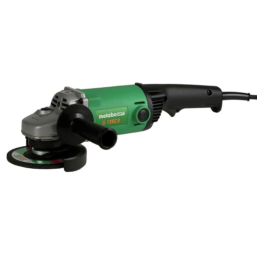 Metabo HPT Angle Grinder, 5-Inch, 11-Amp, Non-Locking Trigger Switch (G13SC2Q9)
