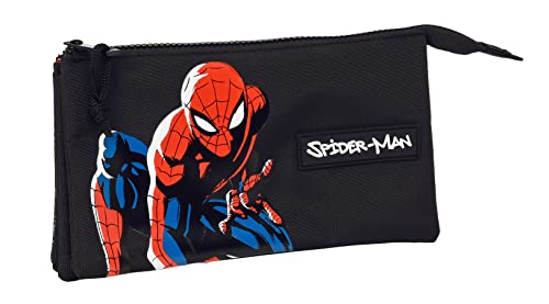 Safta - Portatodo Triple Spiderman Negra En Oferta Portatodo Triple Spider-Man &Quot;Hero&Quot;