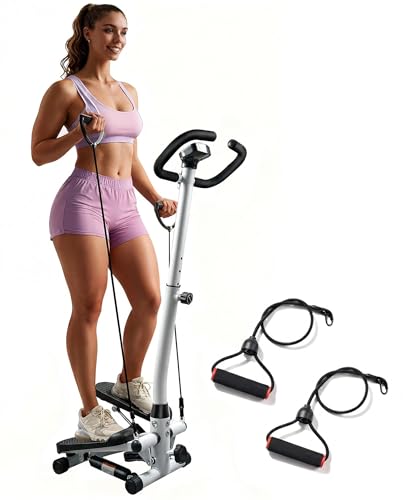 Image of RORALA Twist Stepper with Handlebar,Stair Step Machine for Cardio Workout,Compact Home Exercise Equipment,300LBS MAX Weight Capacity