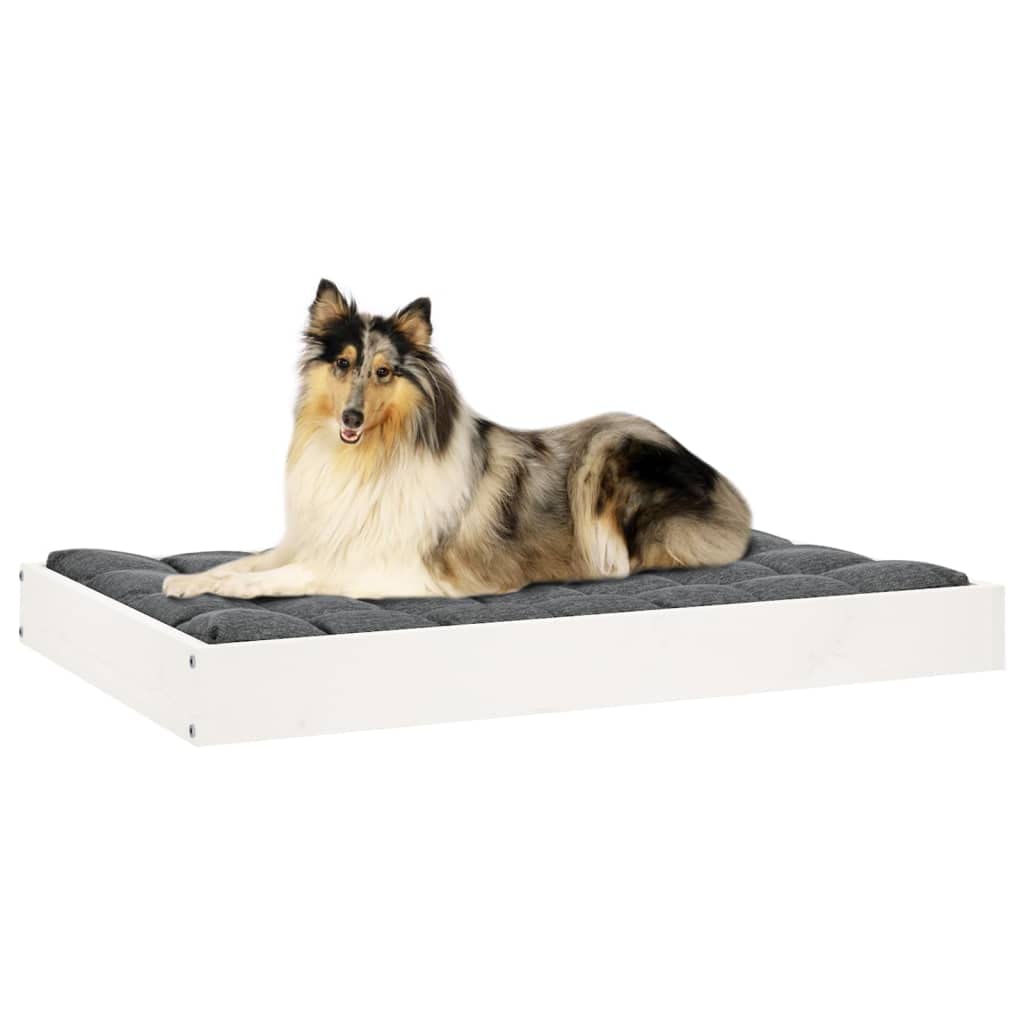 Cuccia per cani in legno di pino massiccio, 91,5 x 64 x 9 cm, robusto divano per animali domestici, con telaio antiscivolo, per cuccioli e anziani, per artrite, delicato sulle articolazioni e